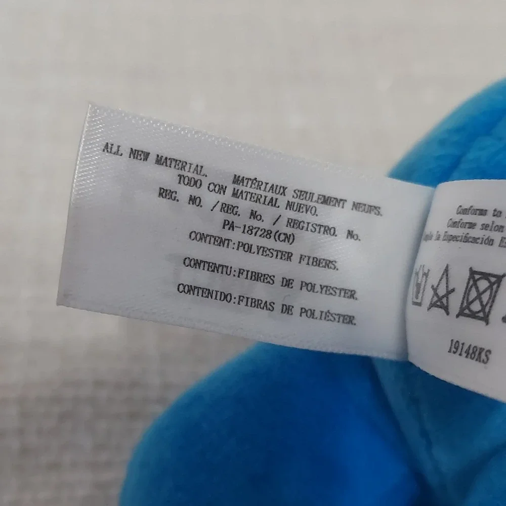 WCT Wicked Cool Toys Blue Ninja Anime Character Plush Doll Stuffed Animal Toy 8